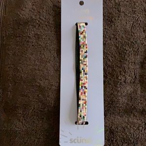 NWT Scunci Skinny Beaded Headwrap